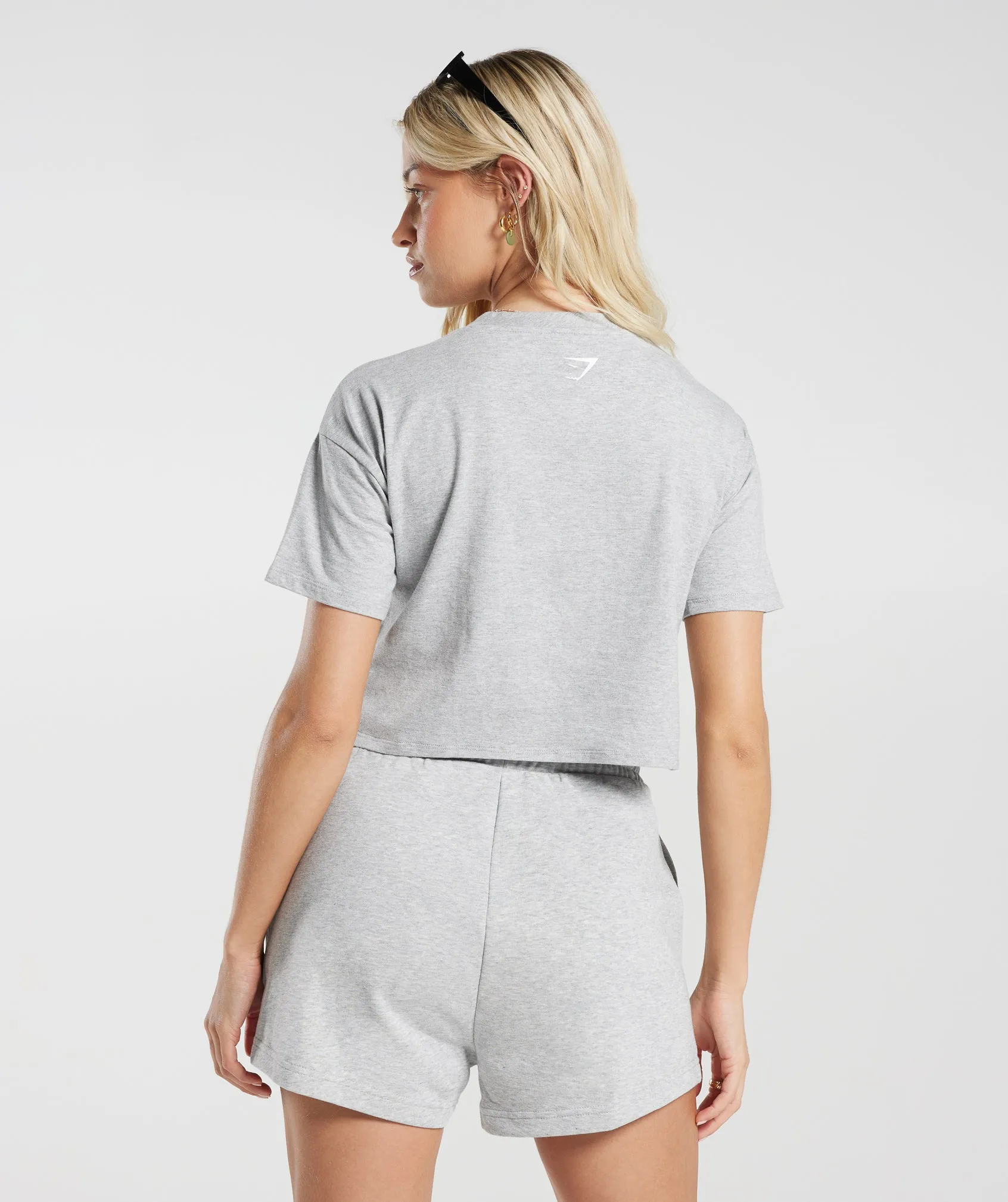 Gymshark Strong Peach Midi Top - Light Grey Marl sold by Gymshark product image thumbnail 2