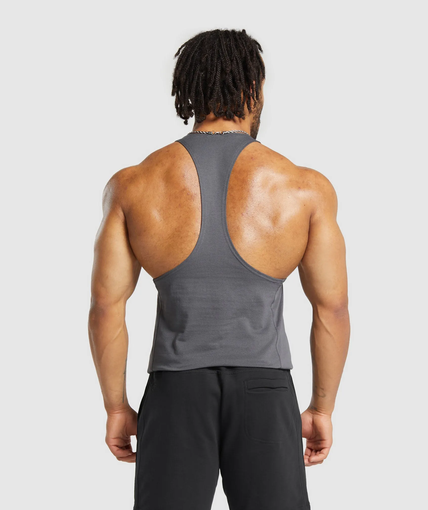 Gymshark React Stringer - Dark Grey sold by Gymshark product image thumbnail 2