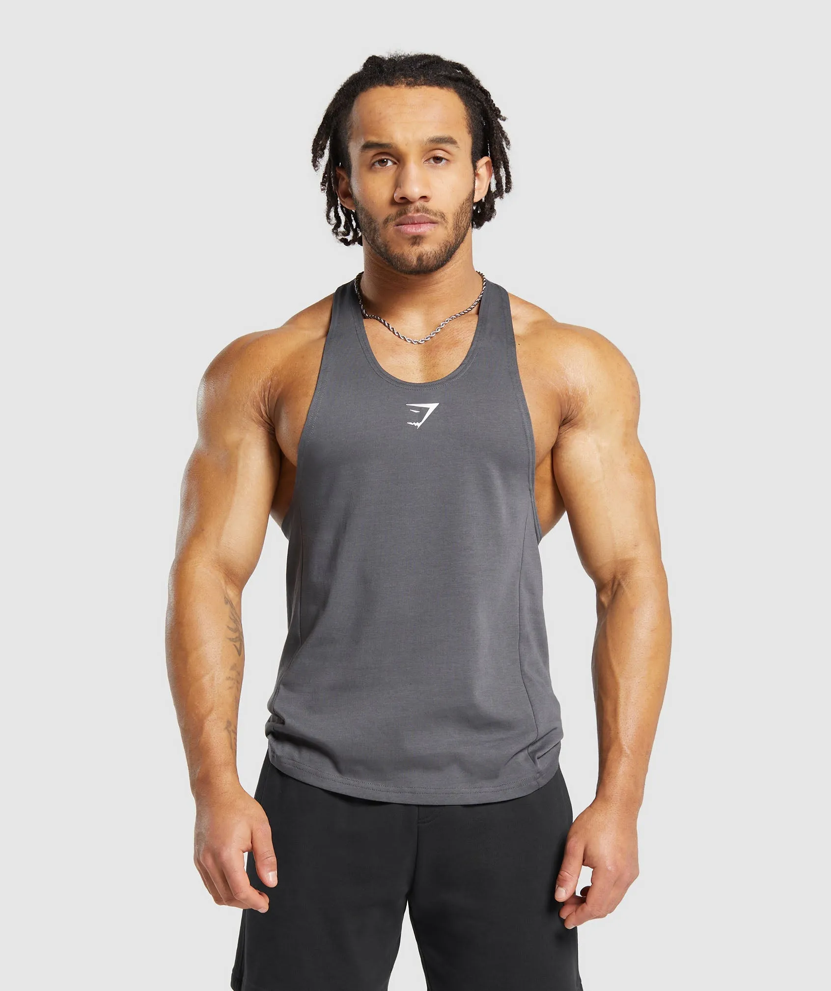 Gymshark React Stringer - Dark Grey sold by Gymshark