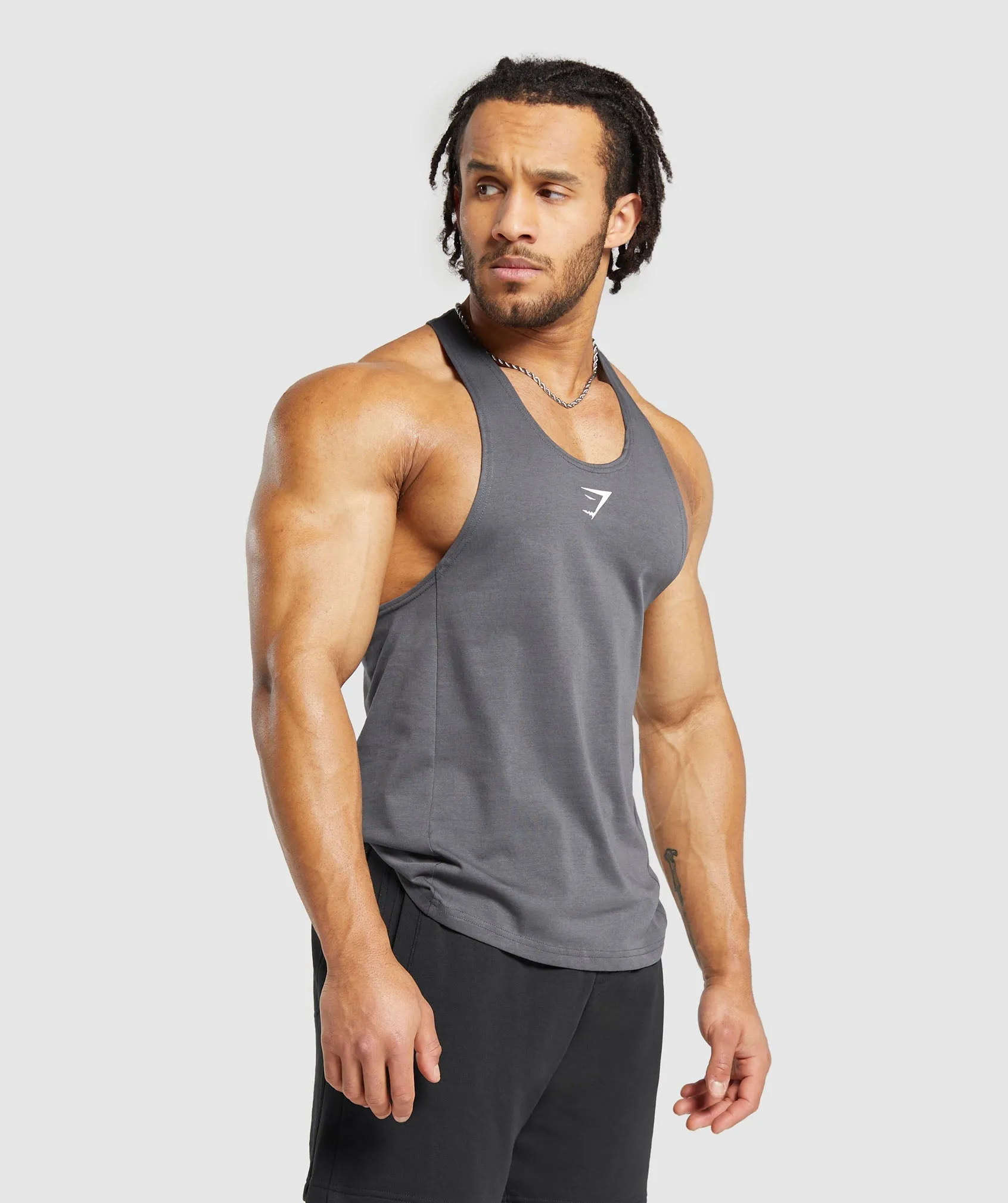Gymshark React Stringer - Dark Grey sold by Gymshark product image thumbnail 3