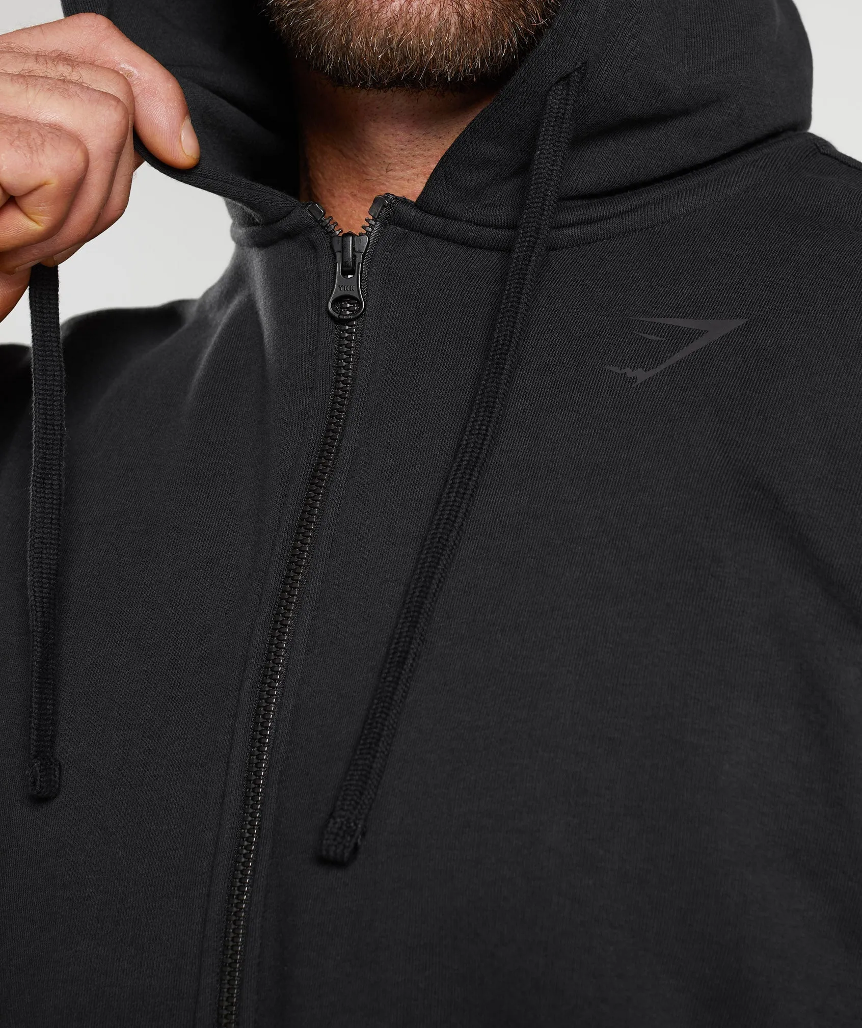Gymshark Power Zip Hoodie - Black sold by Gymshark product image thumbnail 5