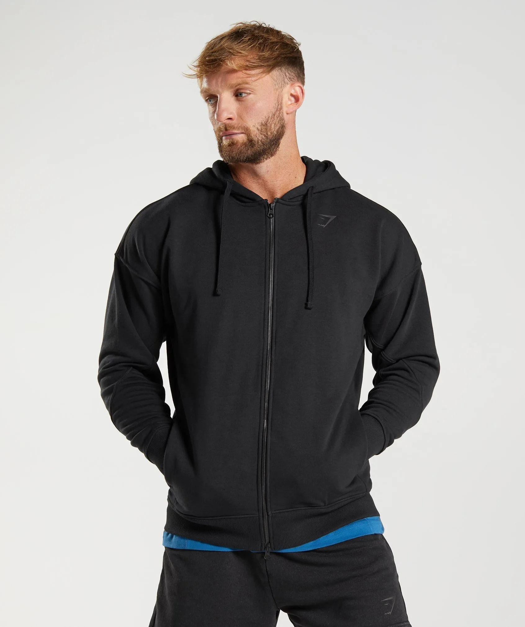 Gymshark Power Zip Hoodie - Black sold by Gymshark product image thumbnail 4