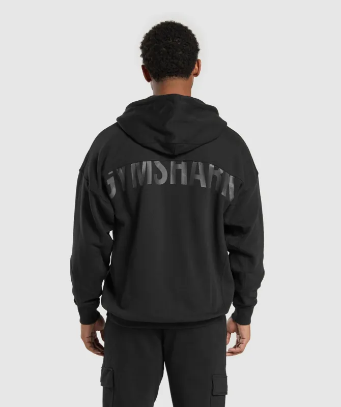 Gymshark Power Zip Hoodie - Black sold by Gymshark