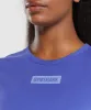 Gymshark Block Crop Top - Force Blue sold by Gymshark