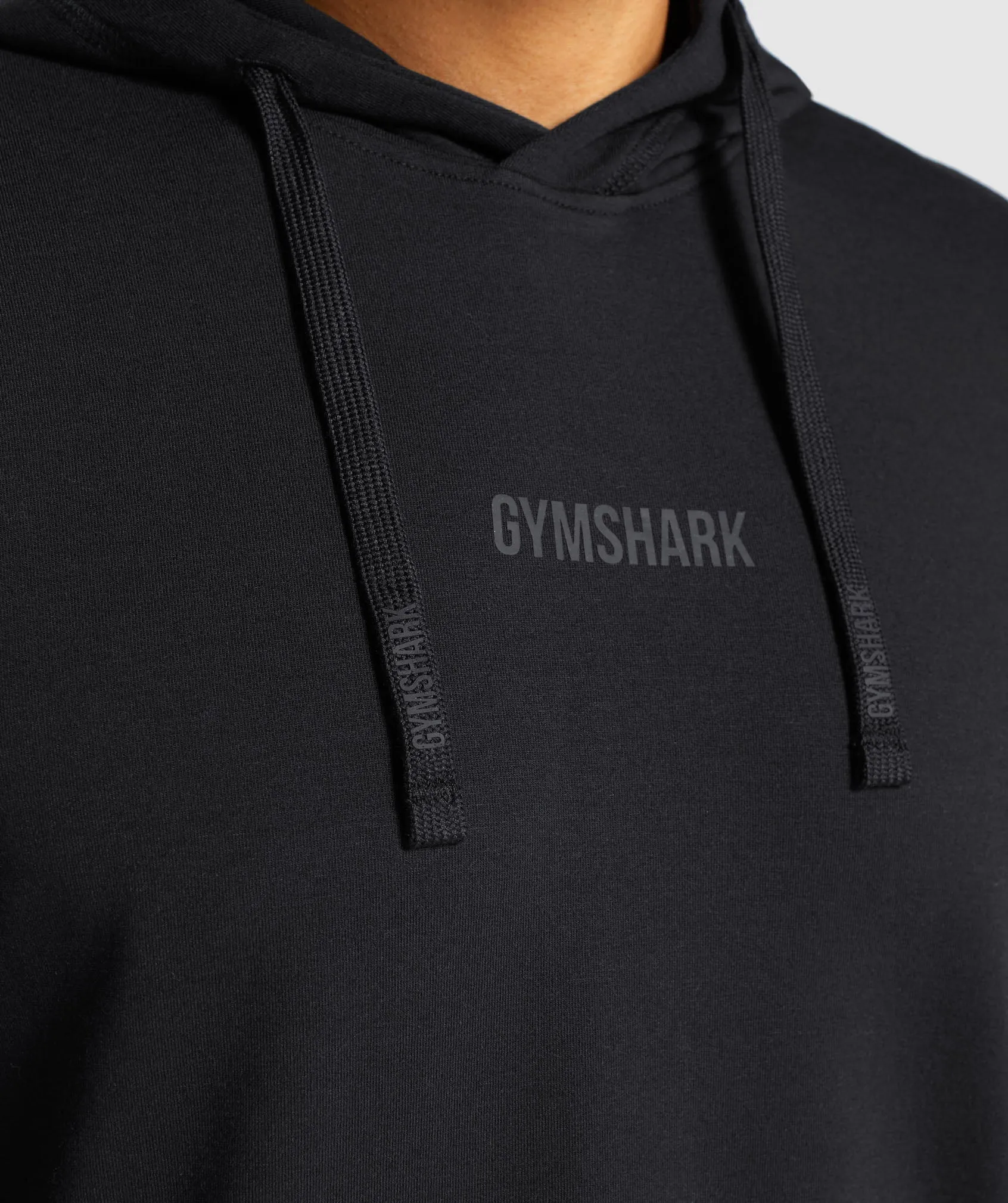 Gymshark Chalk Hoodie - Black sold by Gymshark product image thumbnail 5