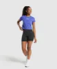 Gymshark Block Crop Top - Force Blue sold by Gymshark