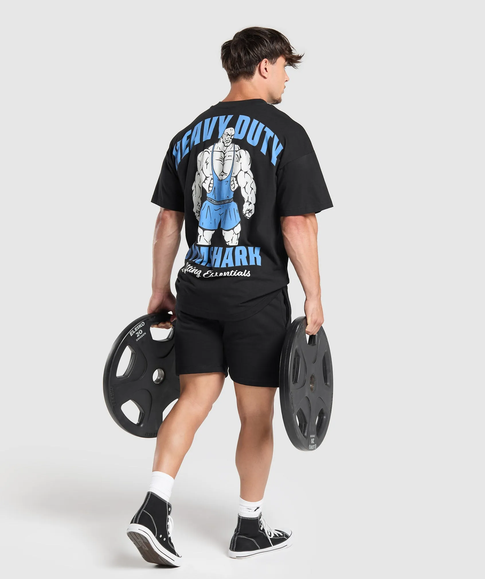 Gymshark Heavy Duty Lifter T-Shirt - Black sold by Gymshark product image thumbnail 5