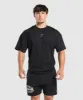 Gymshark Heavy Duty Lifter T-Shirt - Black sold by Gymshark