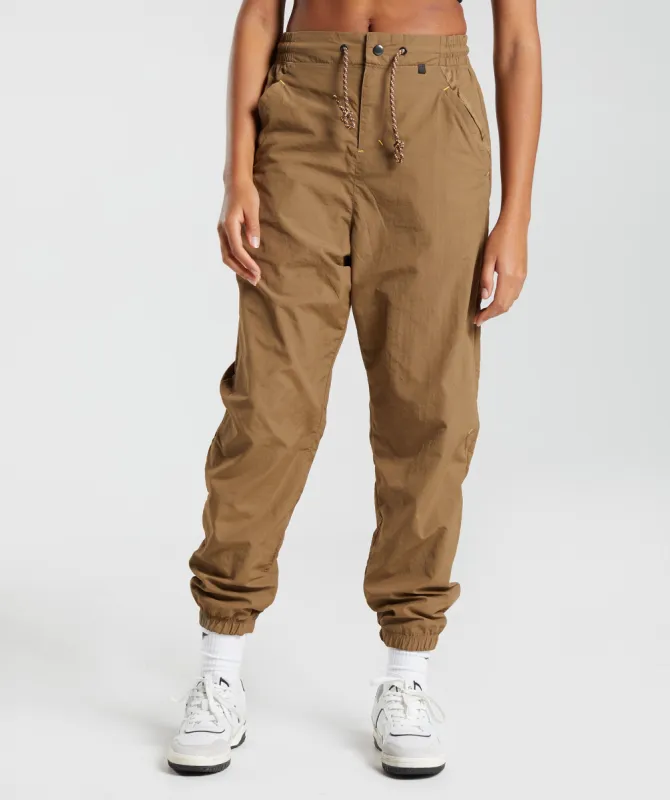 Gymshark Retake Track Joggers - Puddle Brown sold by Gymshark