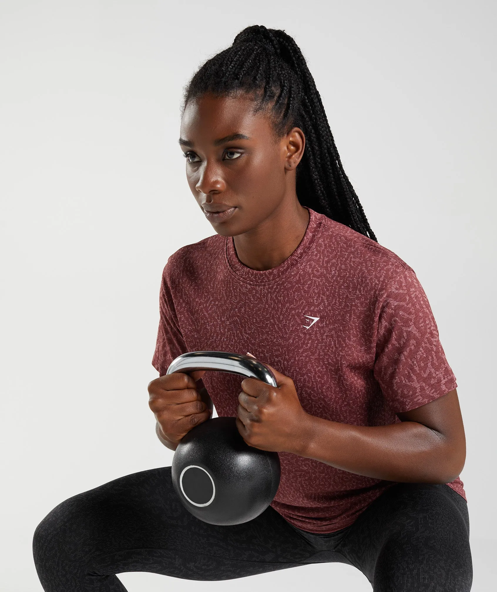 Gymshark Adapt Animal Seamless T-Shirt - Reef | Cherry Brown sold by Gymshark product image thumbnail 5