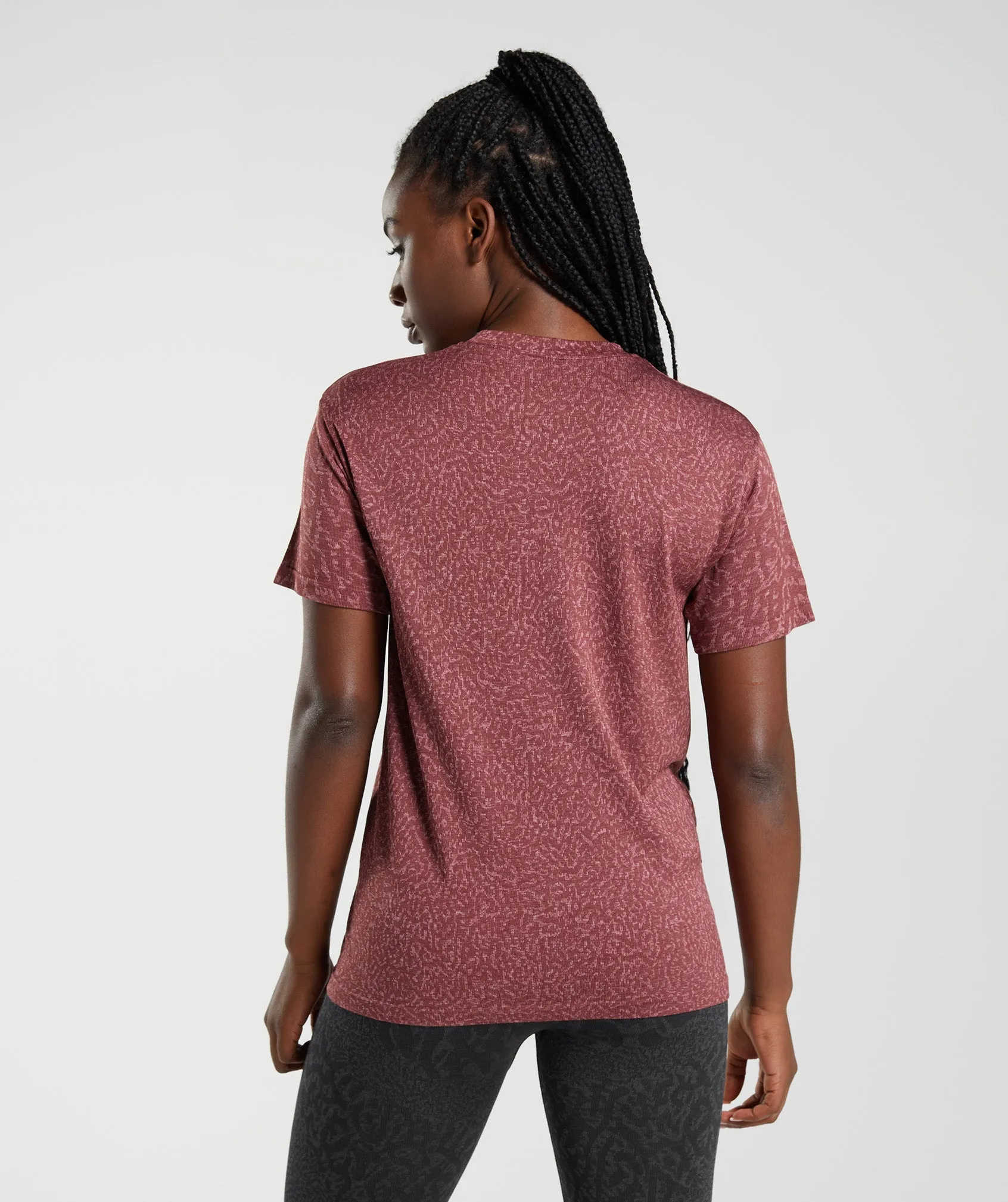 Gymshark Adapt Animal Seamless T-Shirt - Reef | Cherry Brown sold by Gymshark product image thumbnail 2