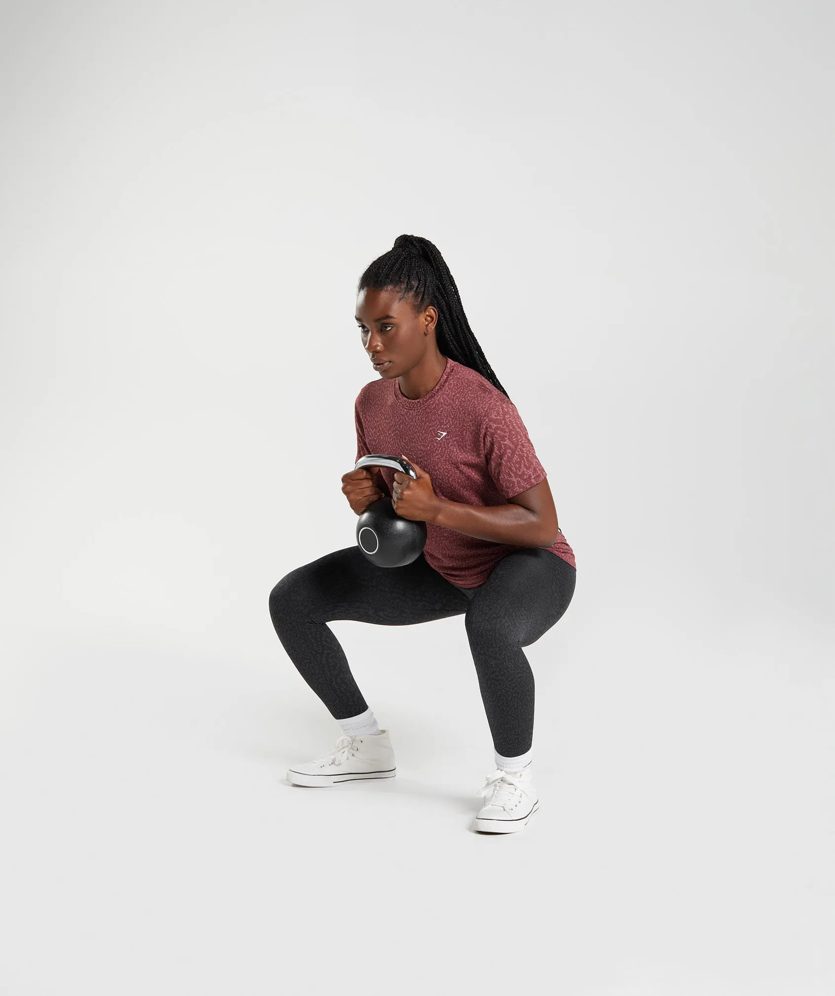 Gymshark Adapt Animal Seamless T-Shirt - Reef | Cherry Brown sold by Gymshark product image thumbnail 4