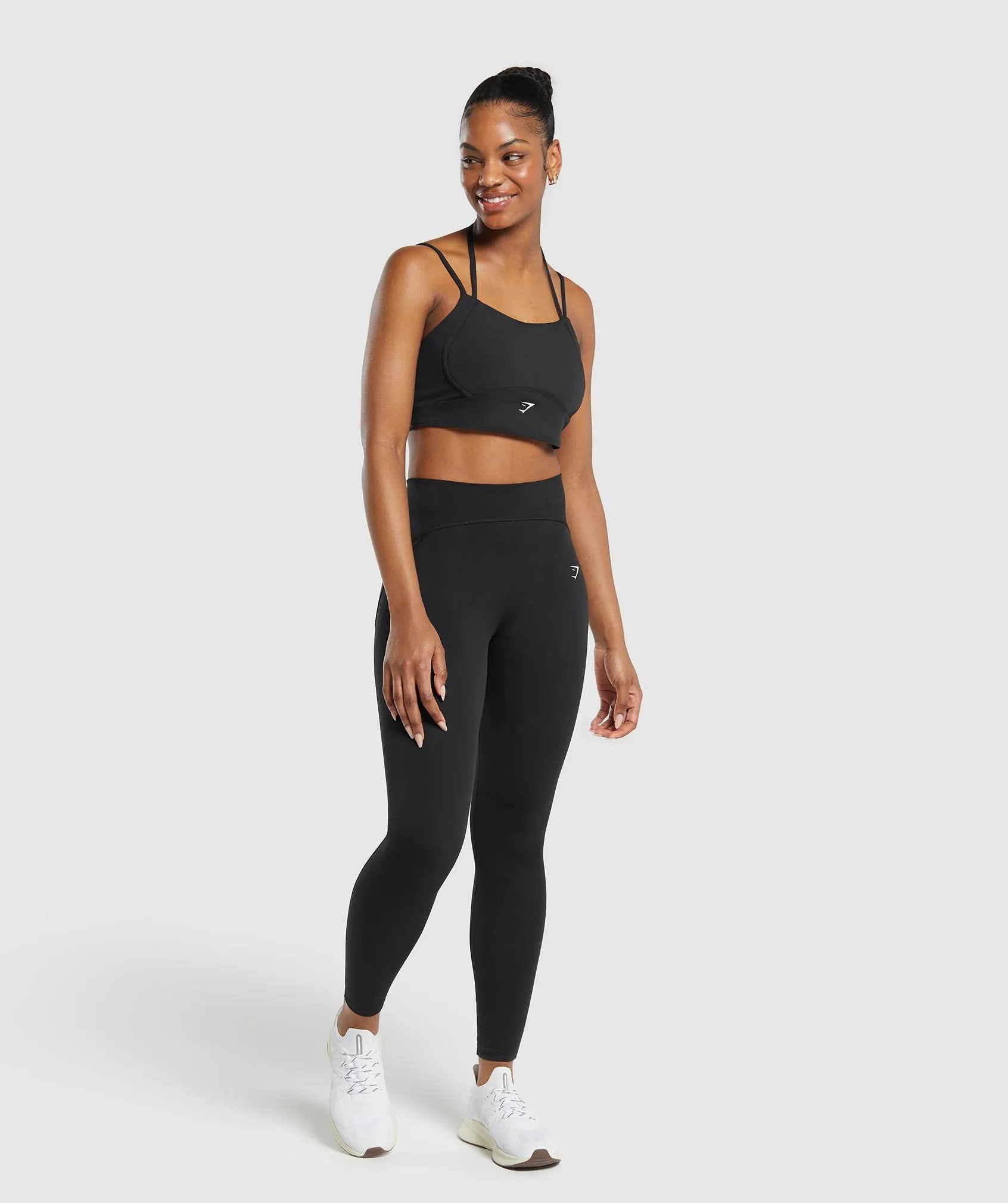 Gymshark Halterneck Crop Cami Tank - Black sold by Gymshark product image thumbnail 4