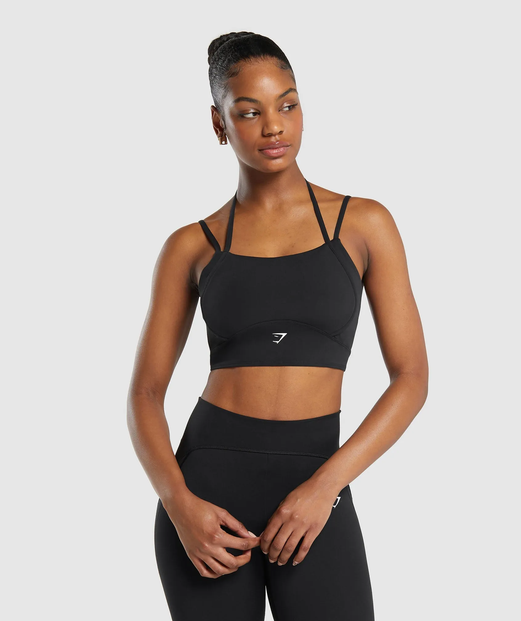 Gymshark Halterneck Crop Cami Tank - Black sold by Gymshark product image thumbnail 2