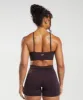 Gymshark Adapt Fleck Seamless Halterneck Bralette - Plum Brown/Dewberry Purple sold by Gymshark