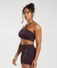 Gymshark Adapt Fleck Seamless Halterneck Bralette - Plum Brown/Dewberry Purple sold by Gymshark