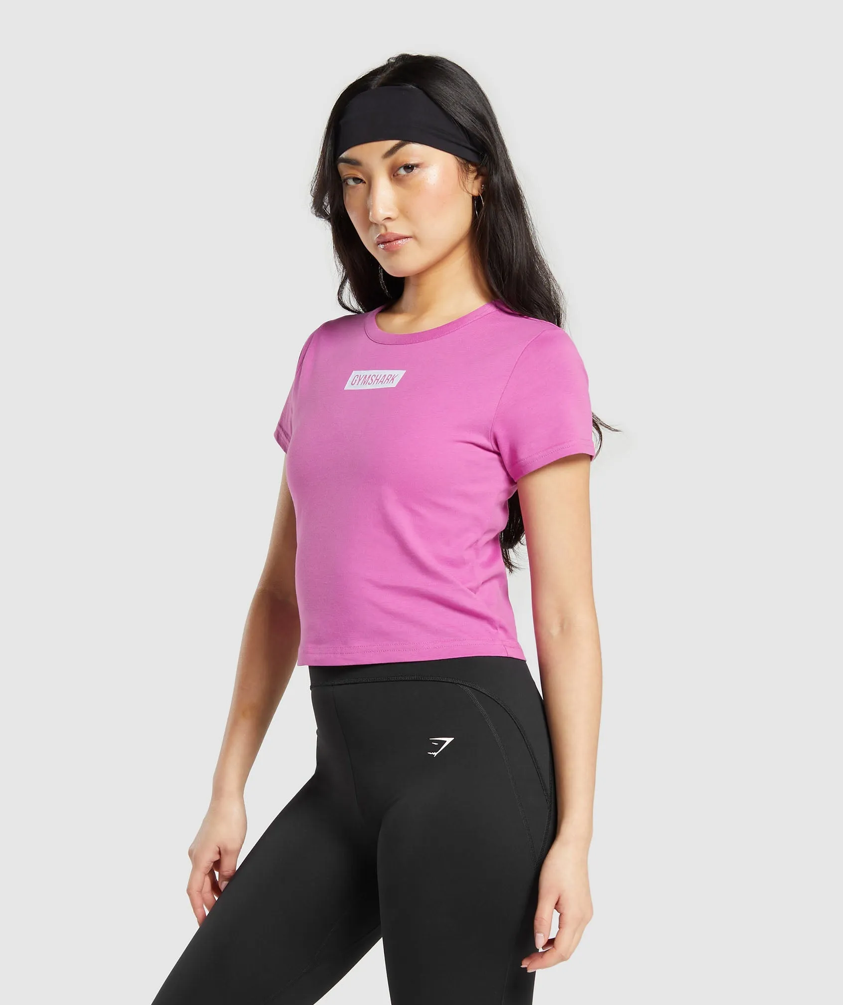 Gymshark Block Crop Top - Shelly Pink sold by Gymshark product image thumbnail 3
