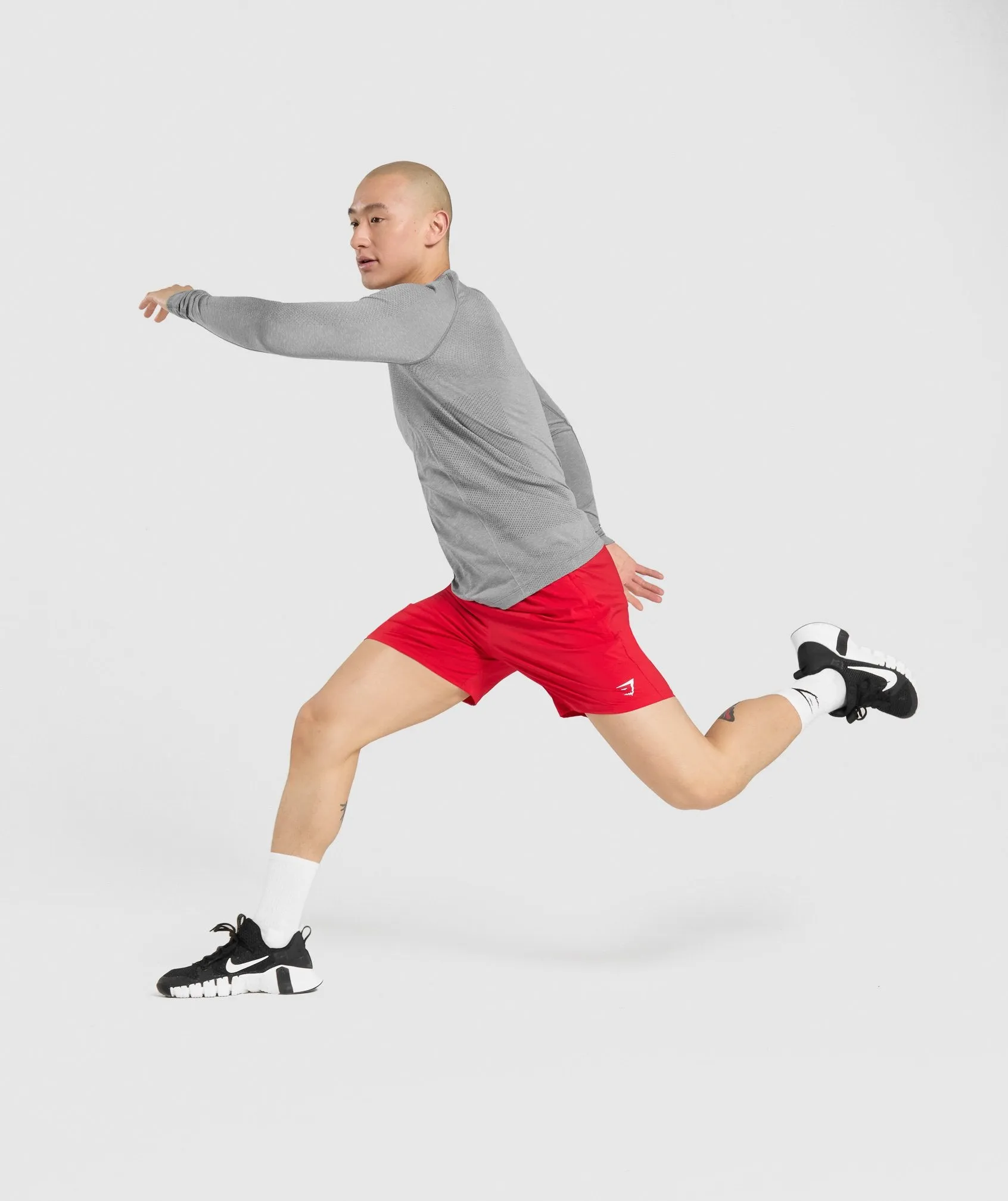 Gymshark Vital Seamless Long Sleeve T-Shirt - Charcoal Marl sold by Gymshark product image thumbnail 4