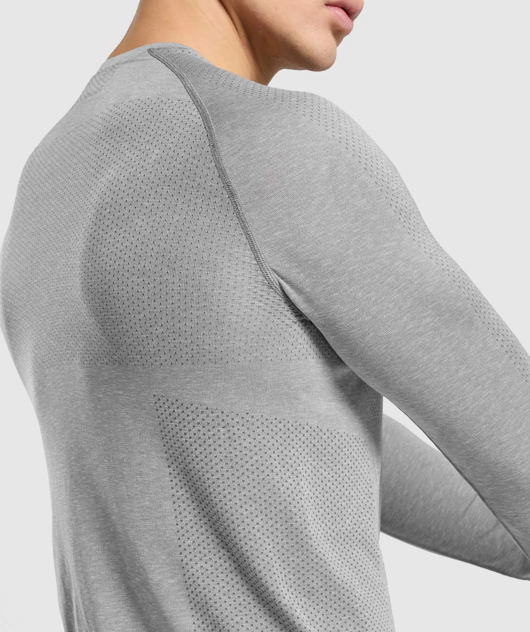 Gymshark Vital Seamless Long Sleeve T-Shirt - Charcoal Marl sold by Gymshark product image thumbnail 5