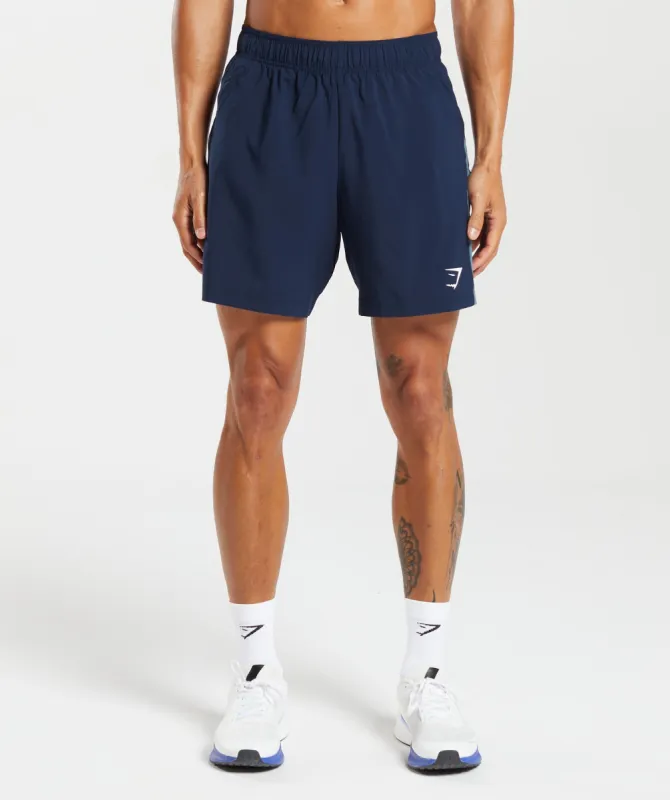 Gymshark Sport  7" Shorts - Navy/Denim Teal sold by Gymshark