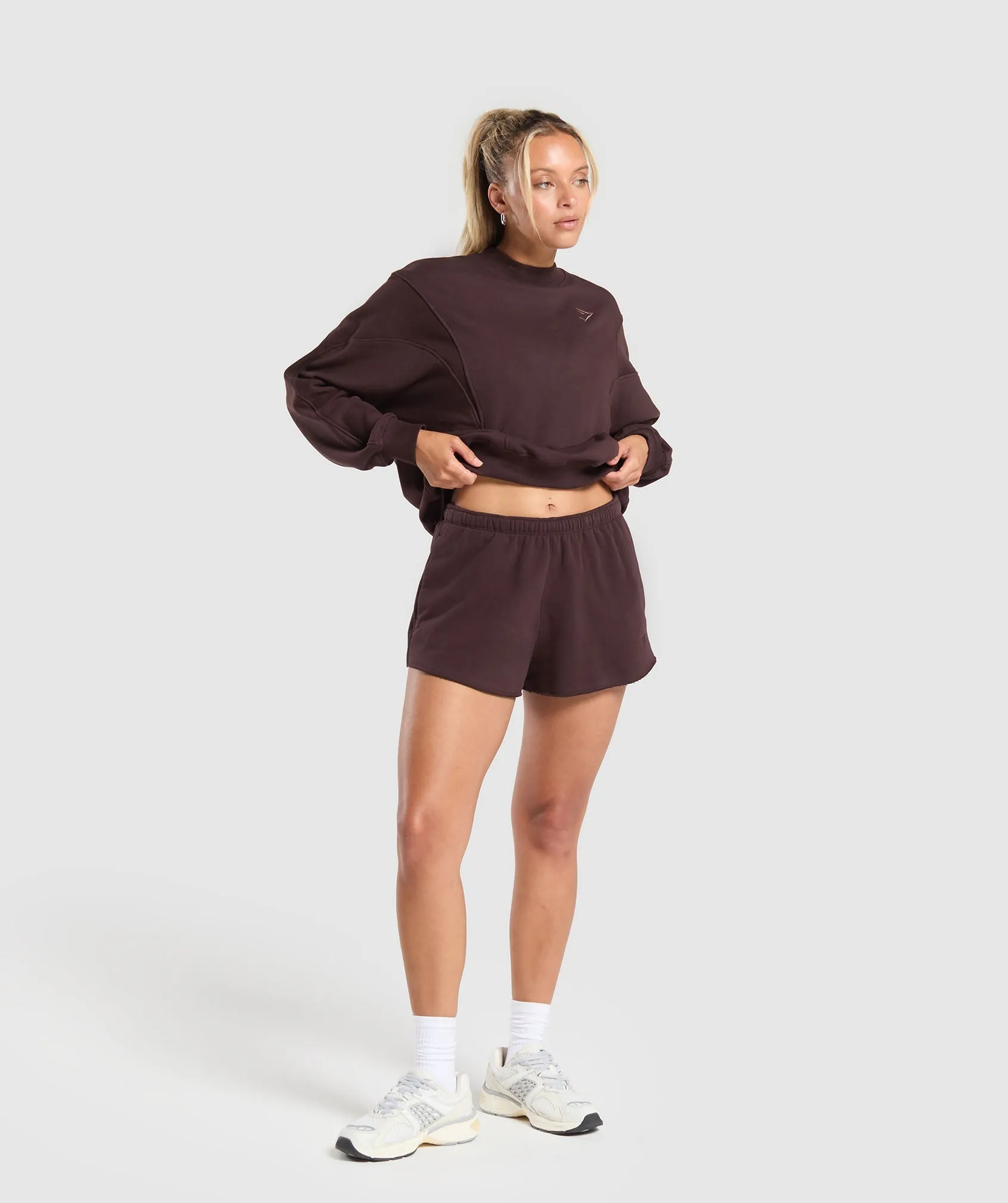 Gymshark Rest Day Cotton Contour Pullover - Heritage Brown sold by Gymshark product image thumbnail 4