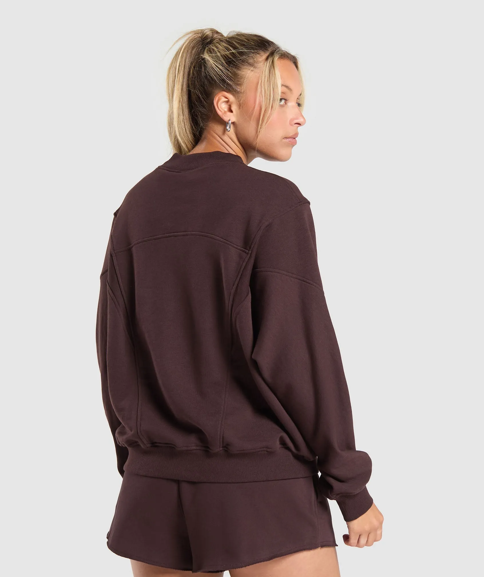 Gymshark Rest Day Cotton Contour Pullover - Heritage Brown sold by Gymshark product image thumbnail 2