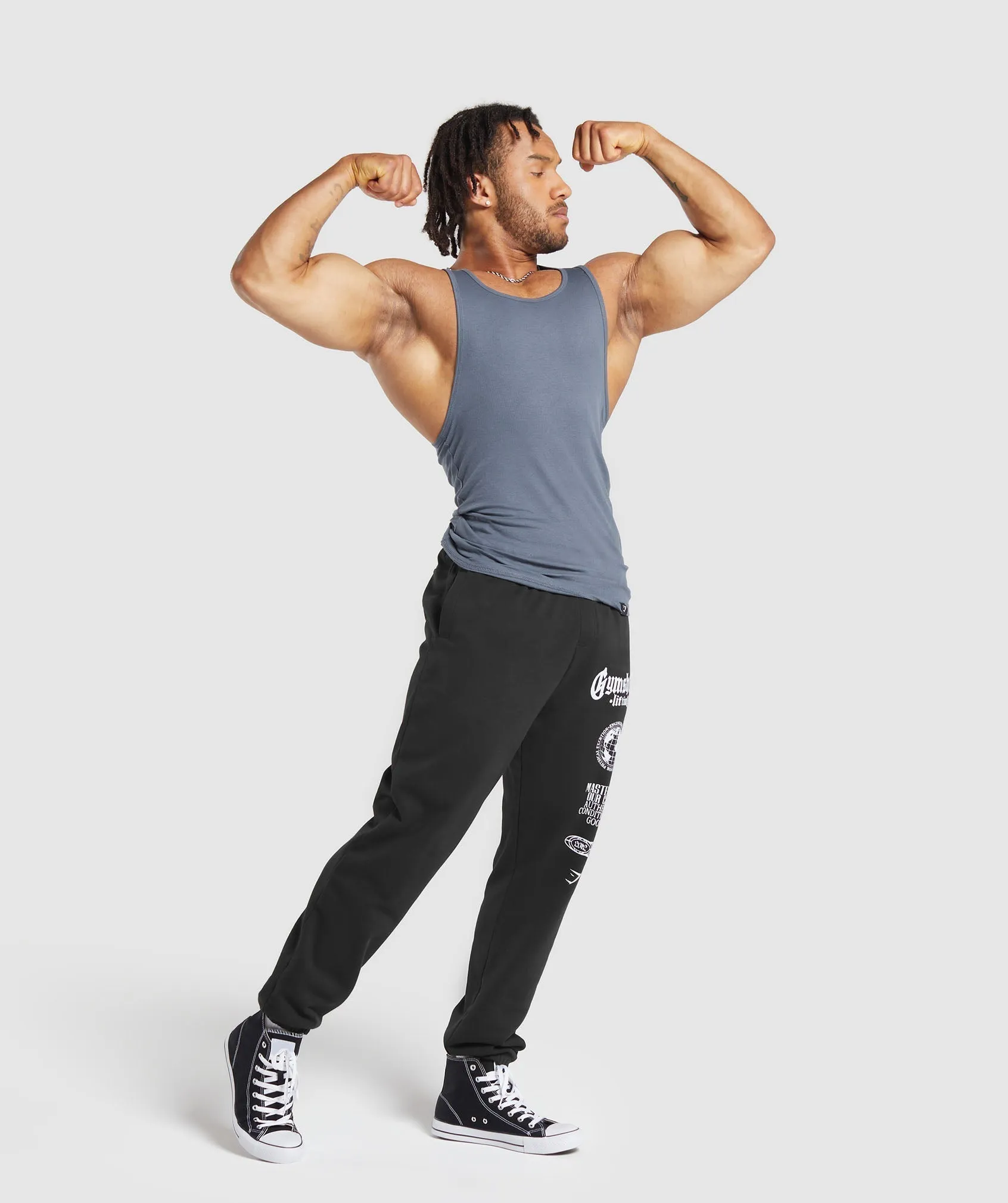 Gymshark Ribbed Tank 1PK - Iron Blue sold by Gymshark product image thumbnail 4