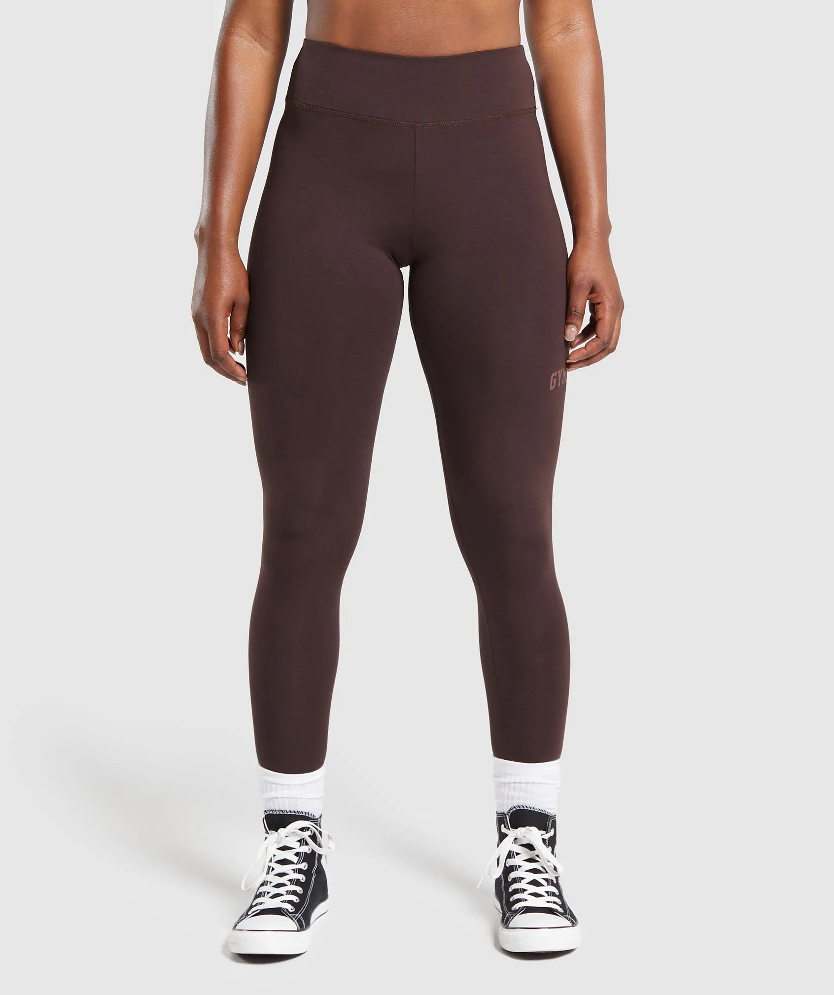 Gymshark Gymshark Lifting Logo Leggings - Heritage Brown sold by Gymshark product image thumbnail 2