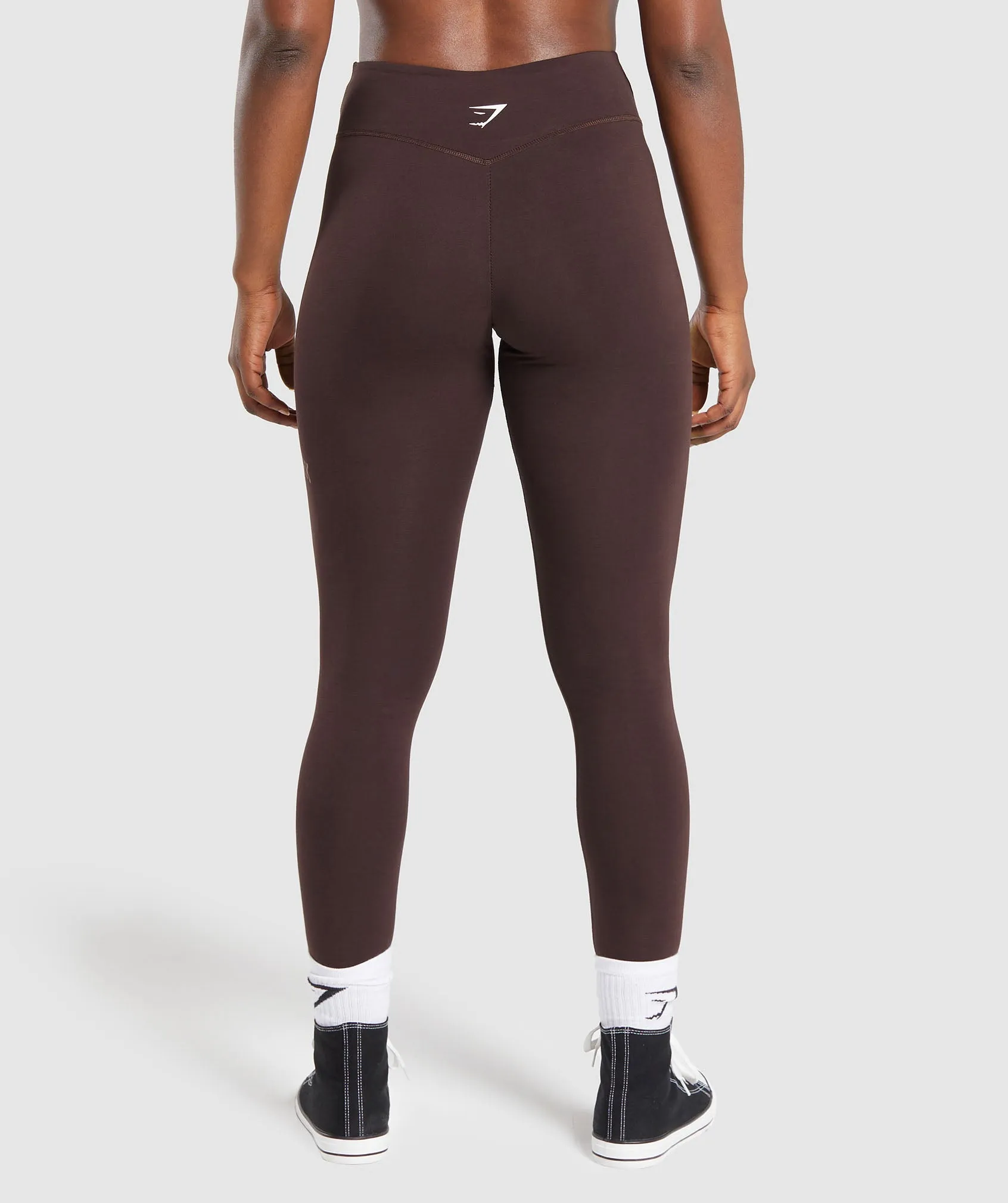 Gymshark Gymshark Lifting Logo Leggings - Heritage Brown sold by Gymshark product image thumbnail 3