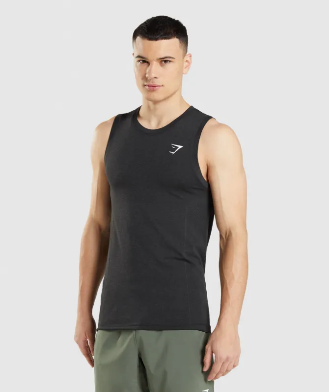 Gymshark Vital Seamless Light Tank - Black Marl sold by Gymshark