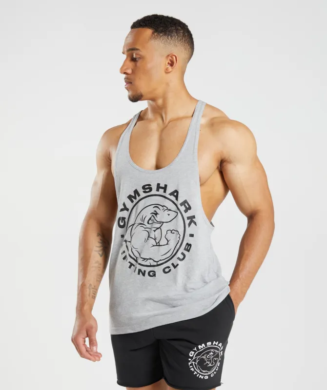Gymshark Legacy Stringer - Light Grey Core Marl sold by Gymshark