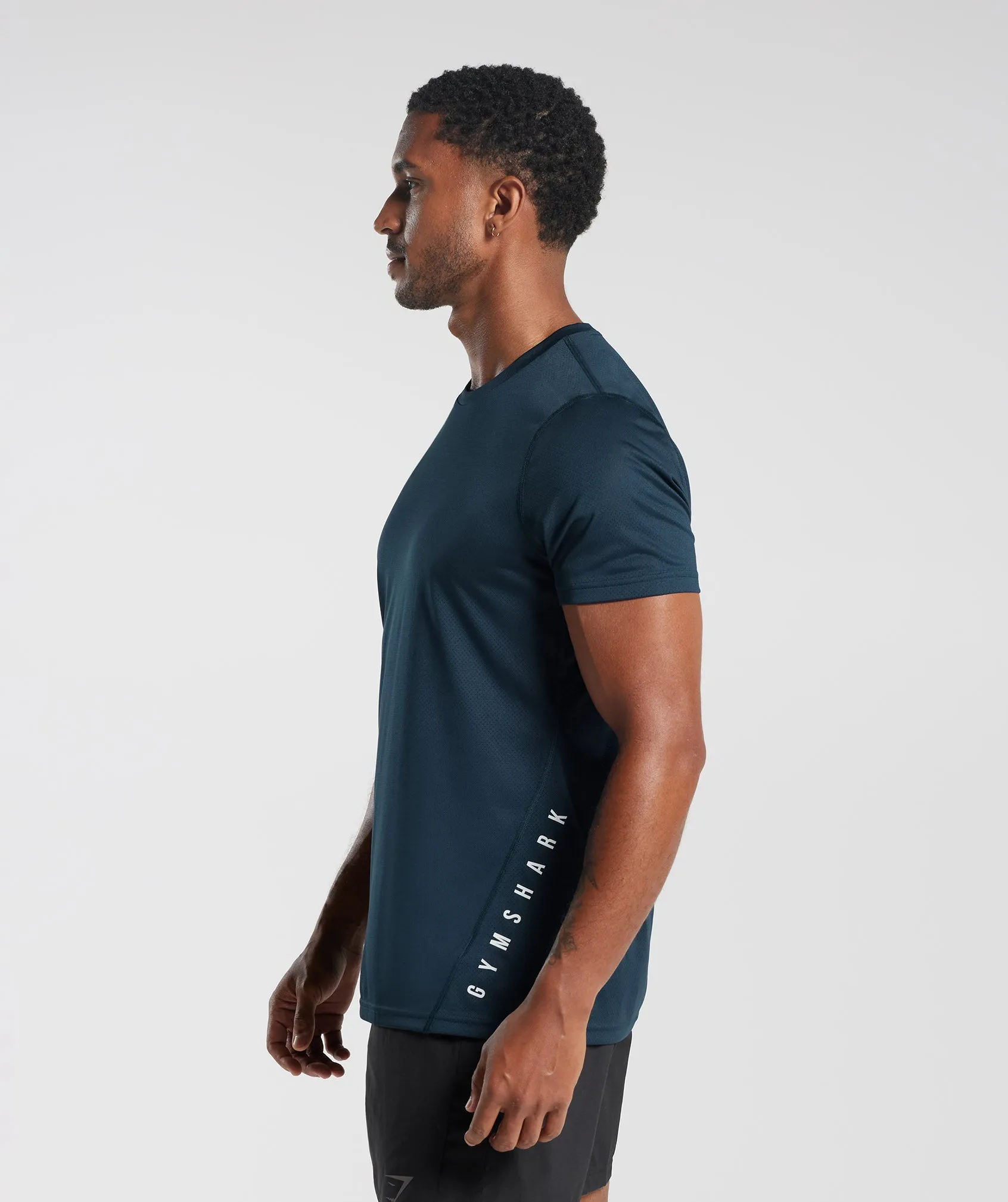 Gymshark Sport T-Shirt - Navy/Black Marl sold by Gymshark product image thumbnail 3