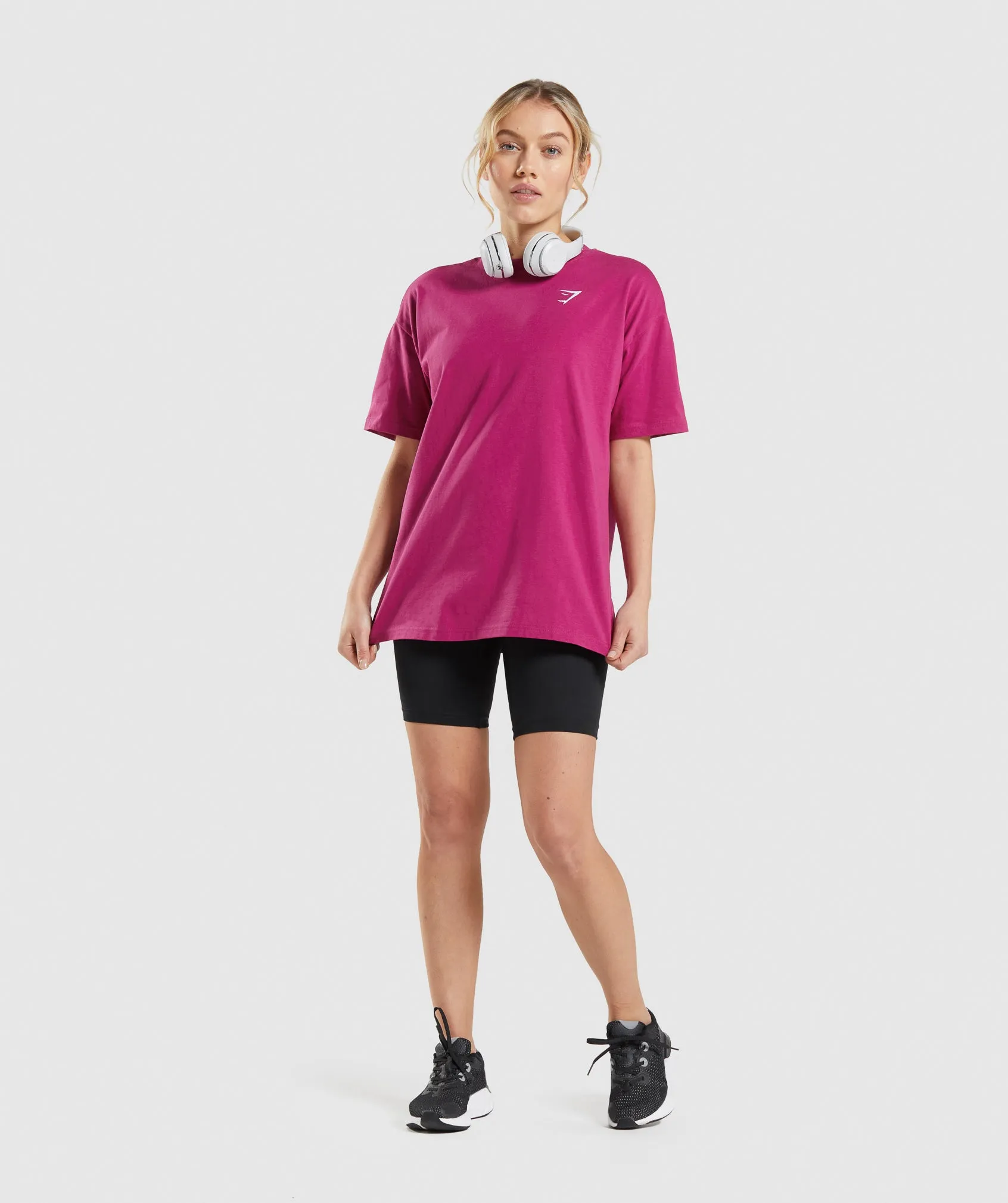 Gymshark Training Oversized T-Shirt - Dragon Pink sold by Gymshark product image thumbnail 4