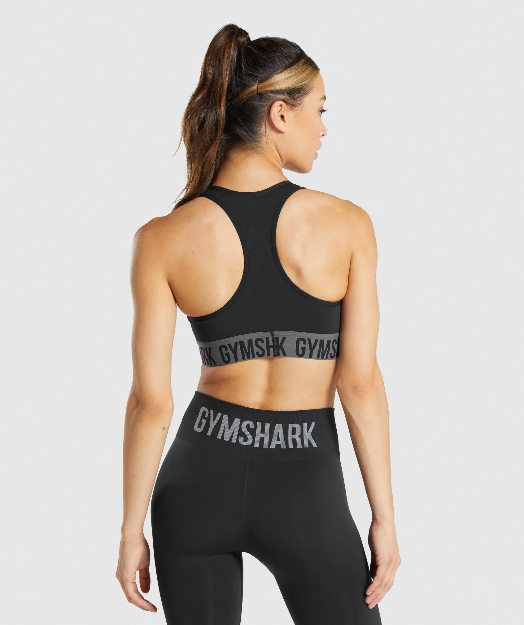 Gymshark Fit Seamless Sports Bra - Black sold by Gymshark product image thumbnail 2