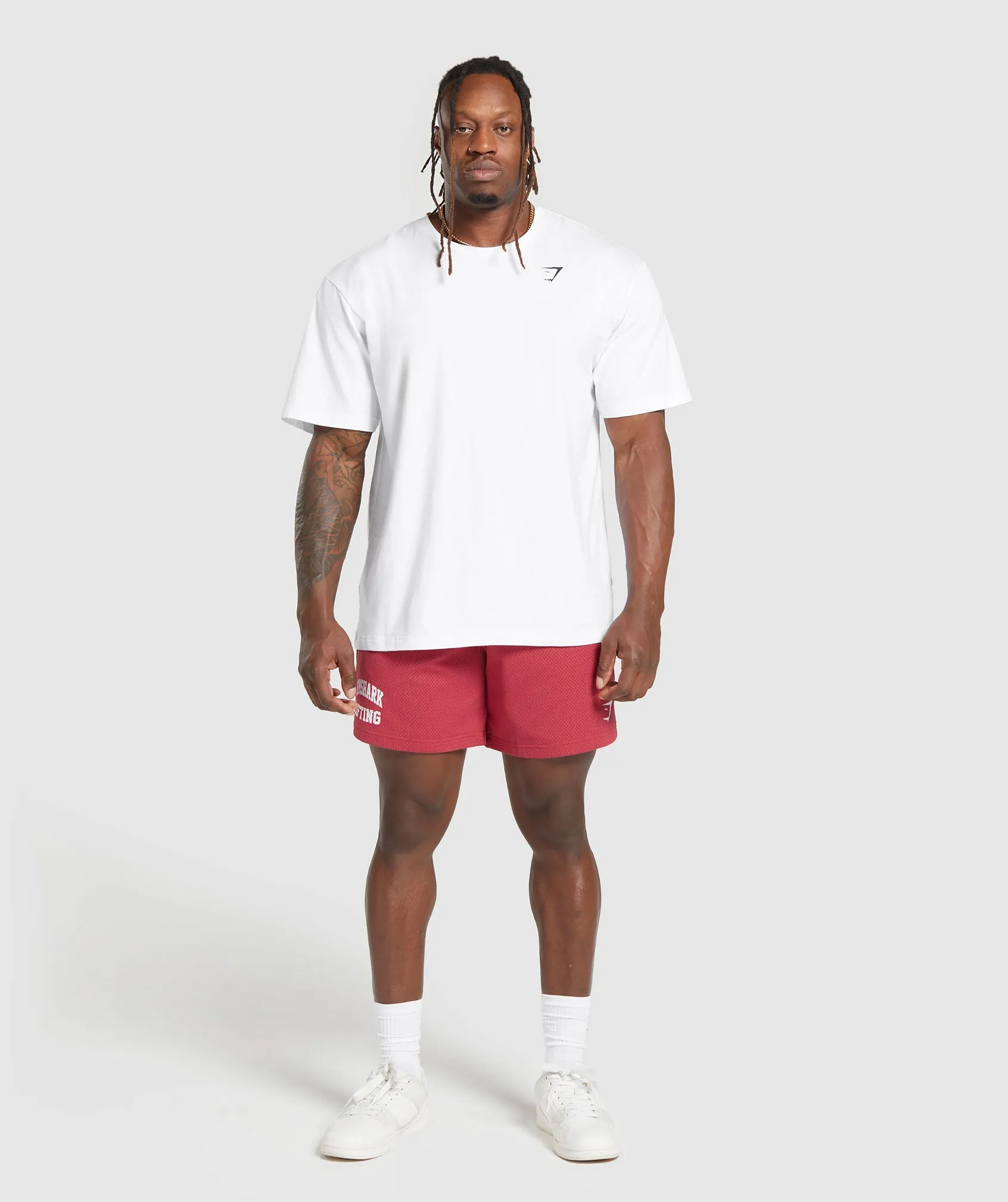 Gymshark Lifting Mesh 7" Shorts - Vintage Pink sold by Gymshark product image thumbnail 4