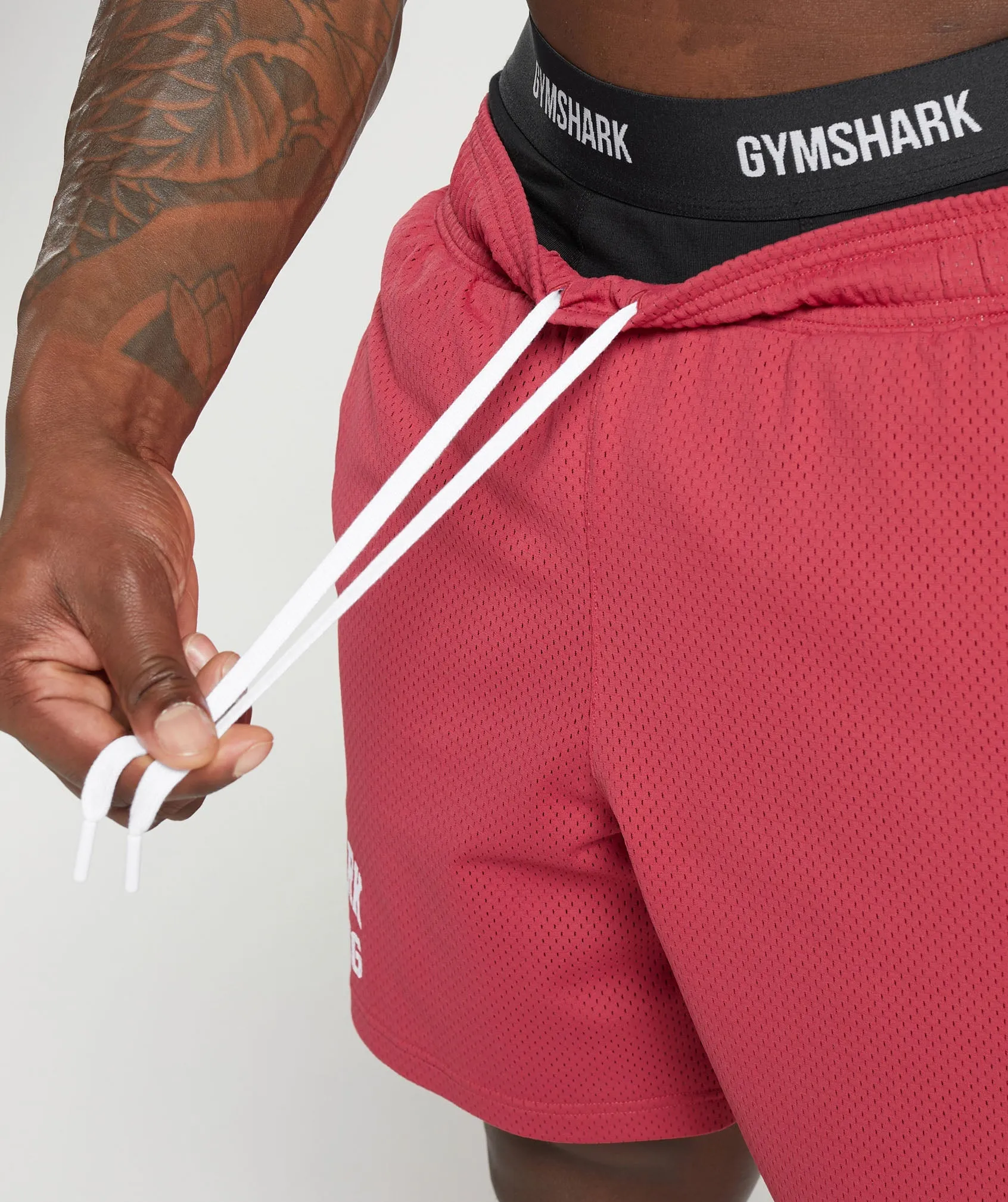 Gymshark Lifting Mesh 7" Shorts - Vintage Pink sold by Gymshark product image thumbnail 5