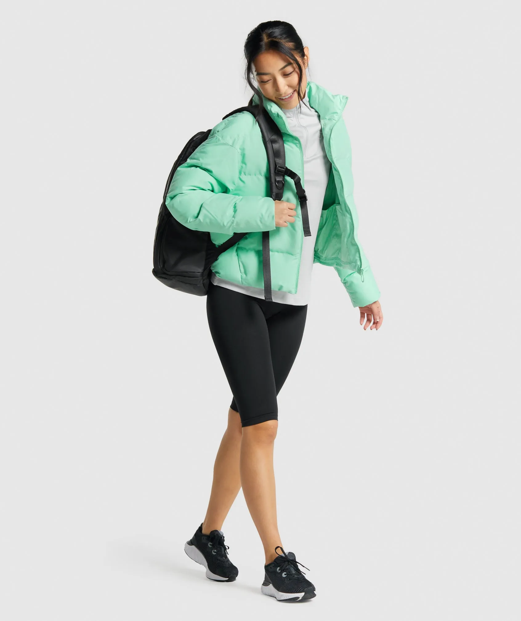 Gymshark Puffer Jacket - Green sold by Gymshark product image thumbnail 4