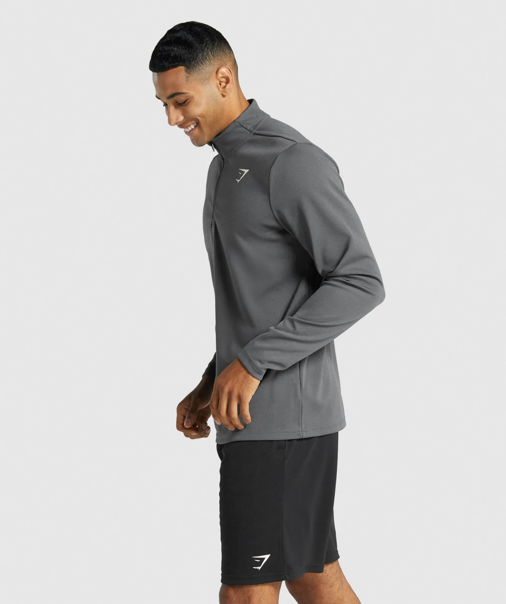 Gymshark Arrival 1/4 Zip Pullover - Charcoal sold by Gymshark product image thumbnail 3