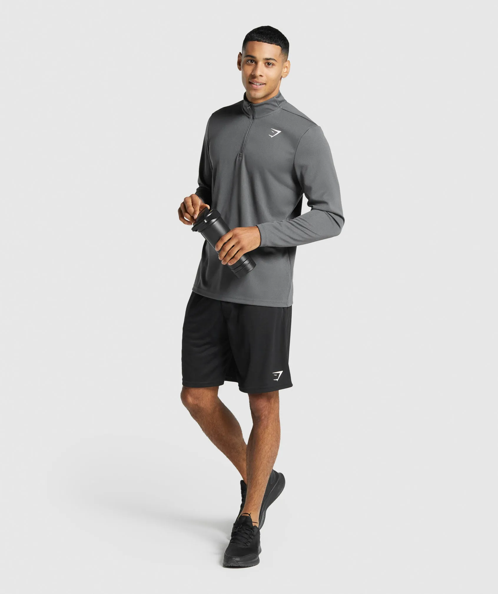 Gymshark Arrival 1/4 Zip Pullover - Charcoal sold by Gymshark product image thumbnail 4