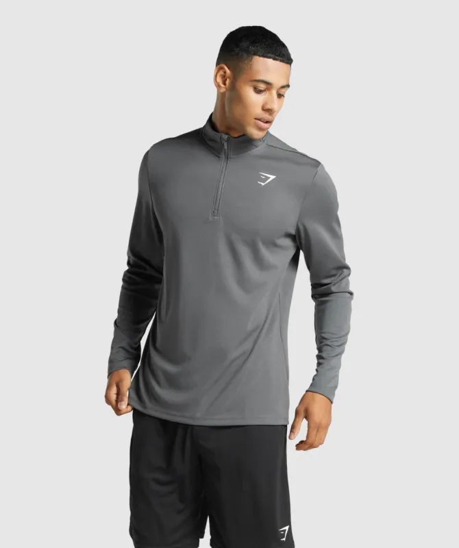 Gymshark Arrival 1/4 Zip Pullover - Charcoal sold by Gymshark