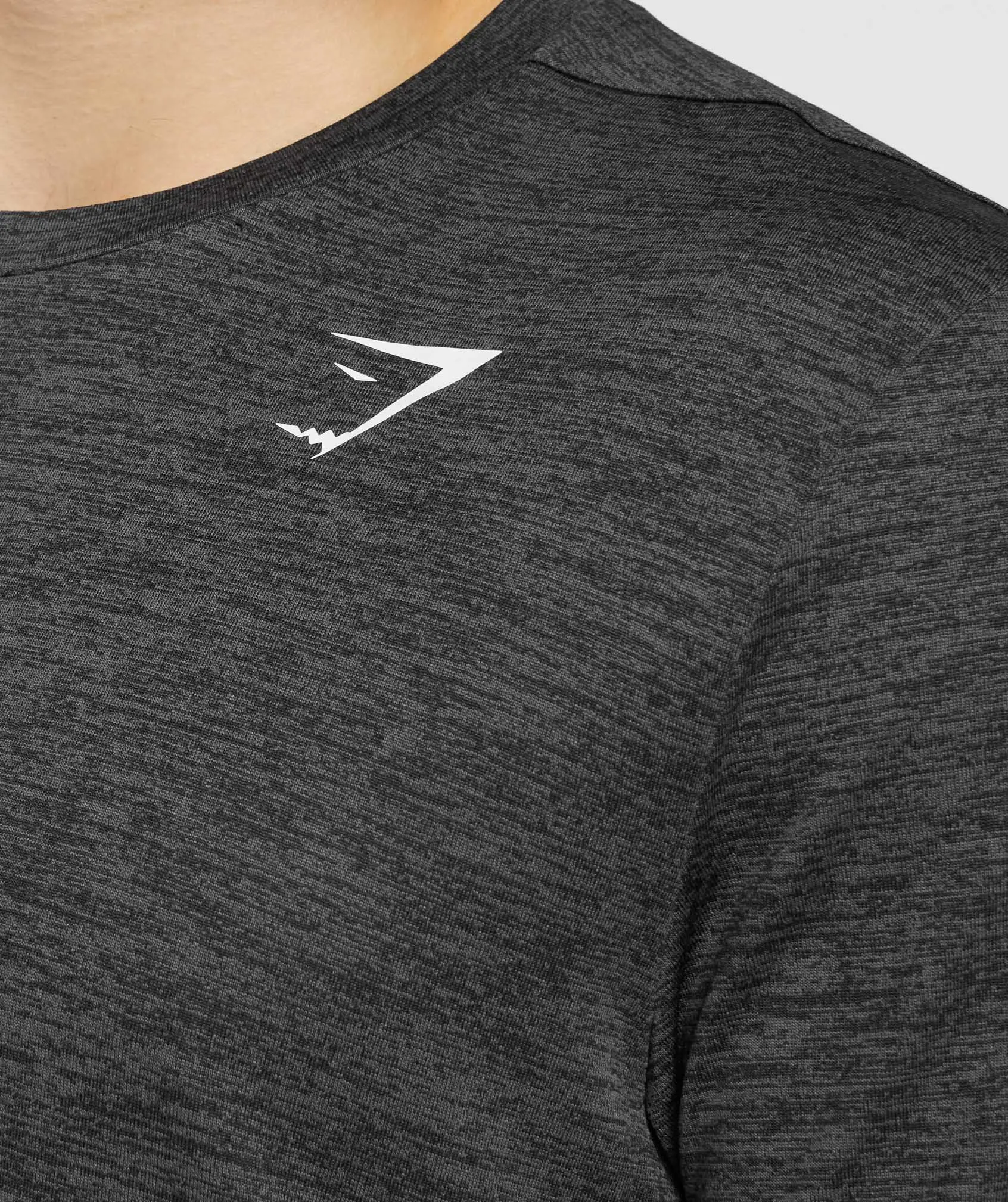 Gymshark Arrival Marl T-Shirt - Black sold by Gymshark product image thumbnail 5
