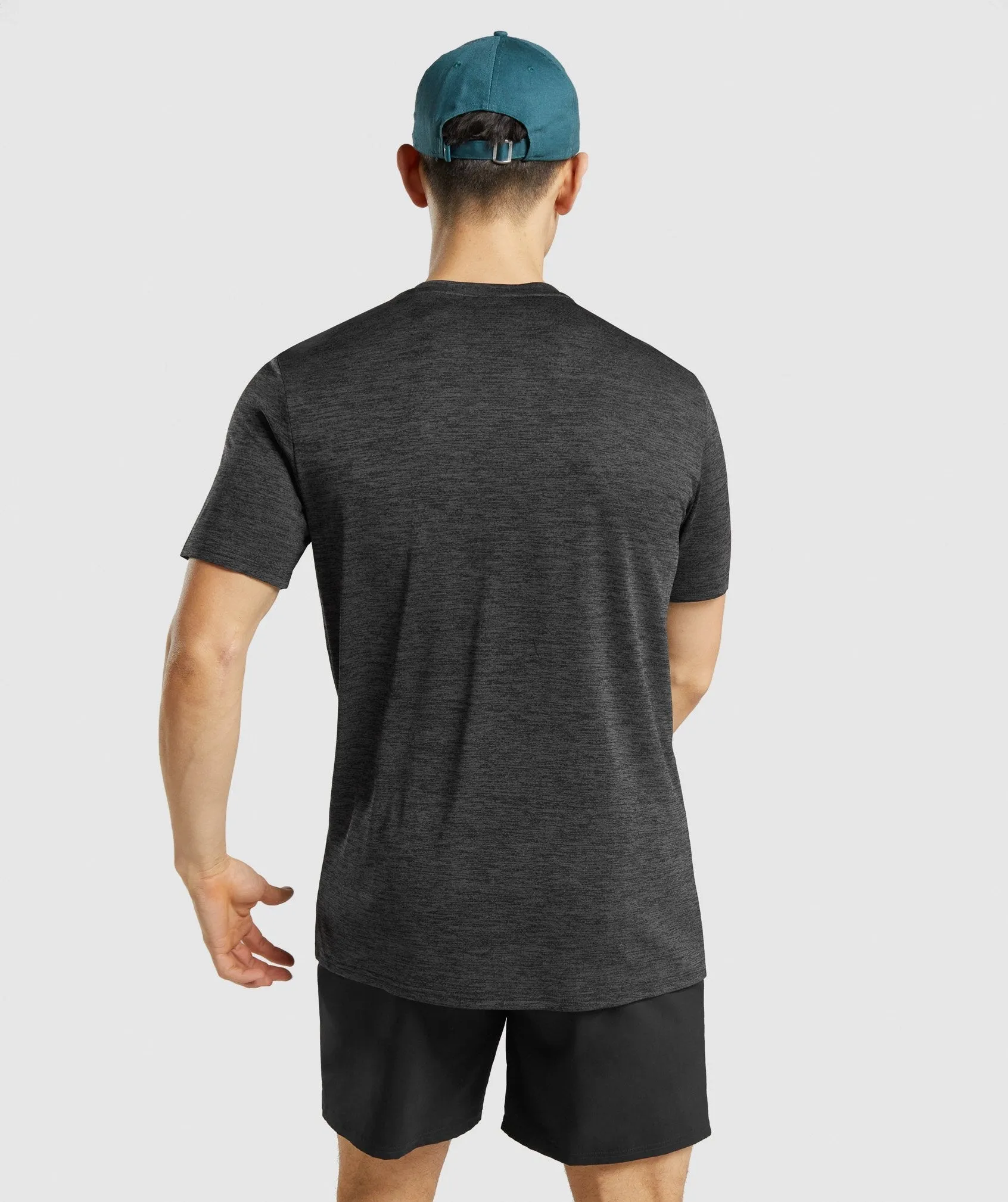 Gymshark Arrival Marl T-Shirt - Black sold by Gymshark product image thumbnail 2