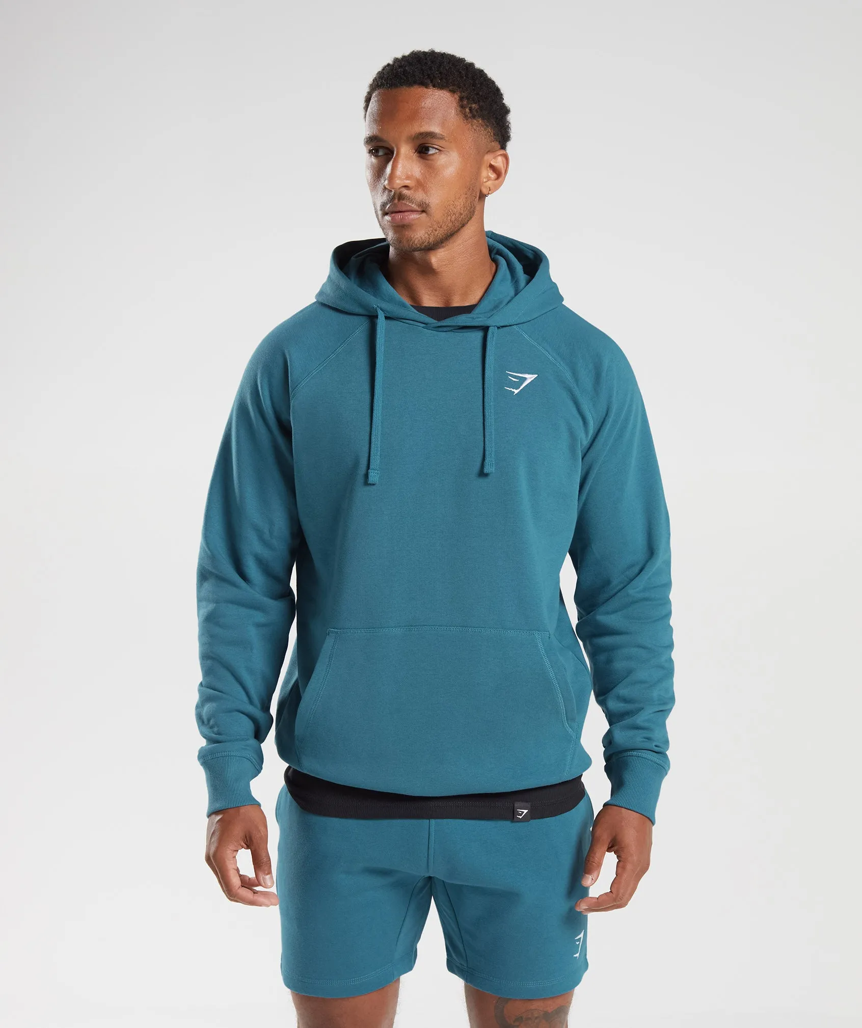 Gymshark Crest Hoodie - Terrace Blue sold by Gymshark