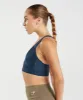 Gymshark Lightweight High Support Sports Bra - Navy sold by Gymshark