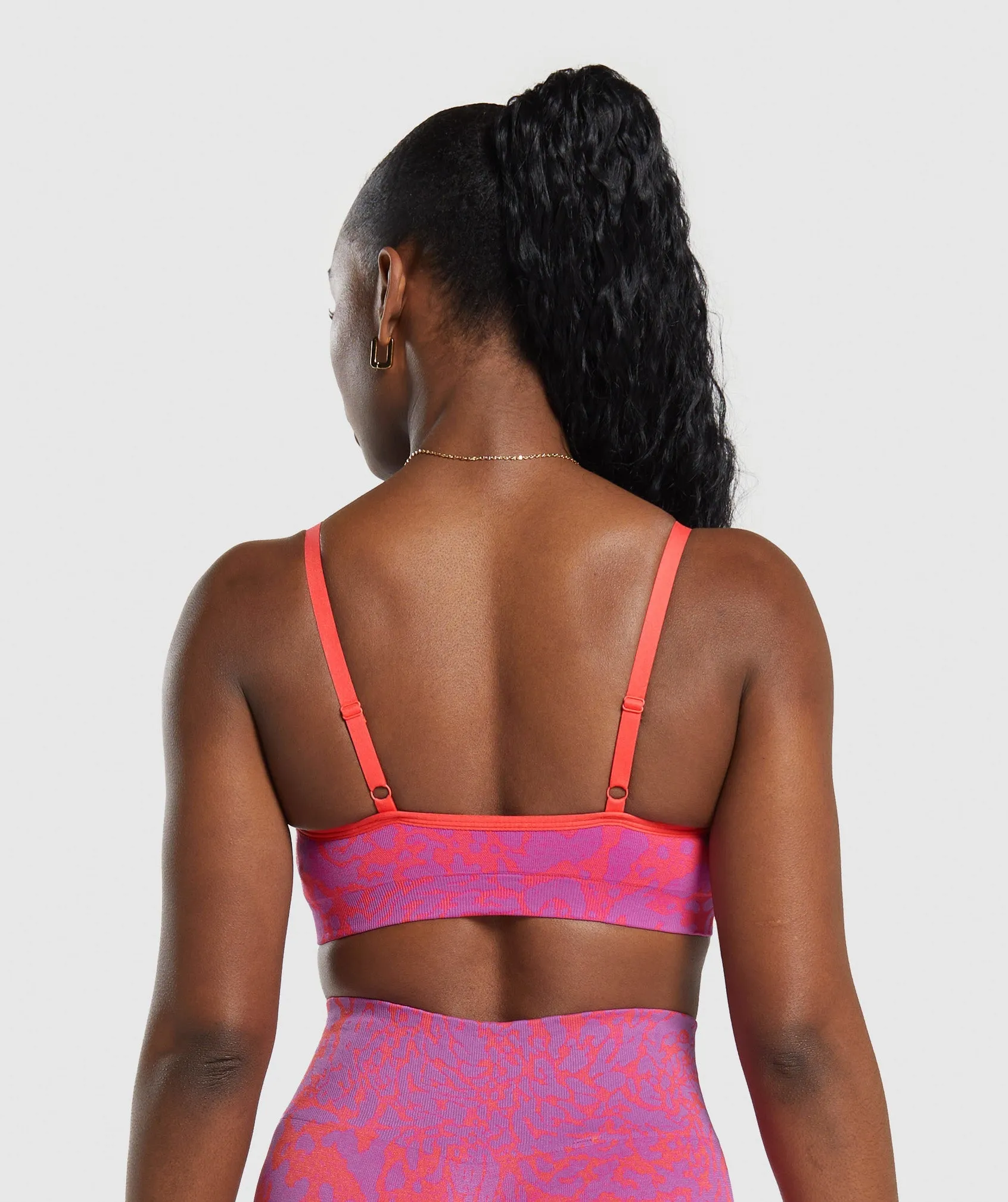 Gymshark Adapt Safari Seamless Sports Bra - Shelly Pink/Fly Coral sold by Gymshark product image thumbnail 2