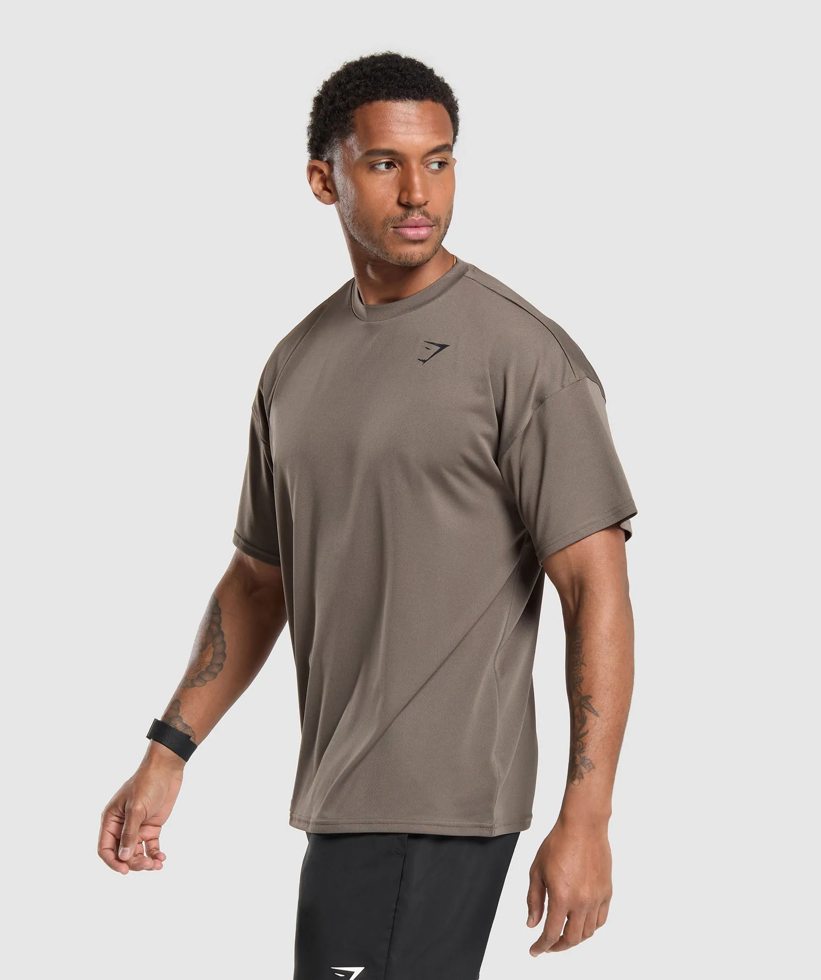 Gymshark Oversized Performance T-Shirt - Camo Brown sold by Gymshark product image thumbnail 3