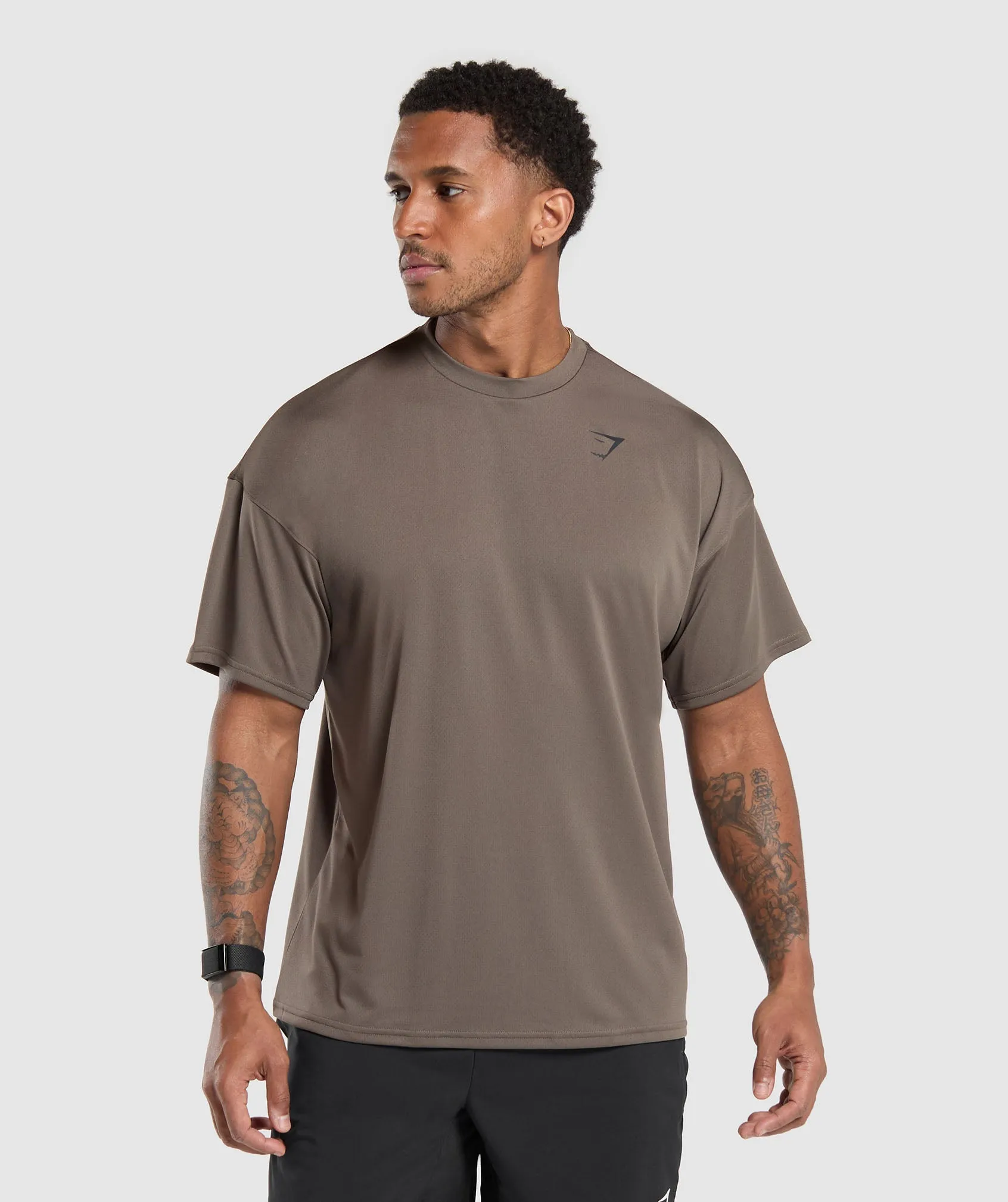 Gymshark Oversized Performance T-Shirt - Camo Brown sold by Gymshark