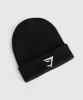 Gymshark Reverse Jacquard Beanie - Black/White sold by Gymshark
