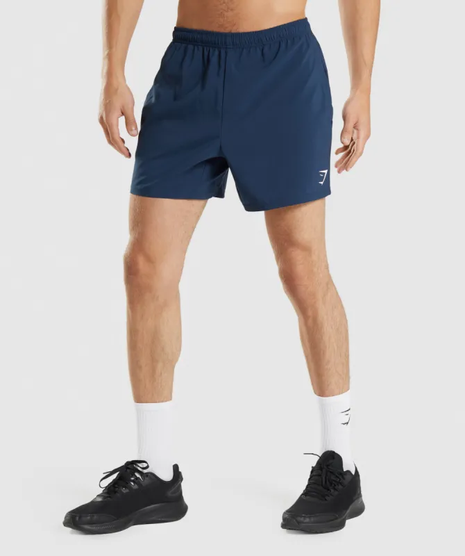Gymshark Arrival 5" Shorts - Navy sold by Gymshark