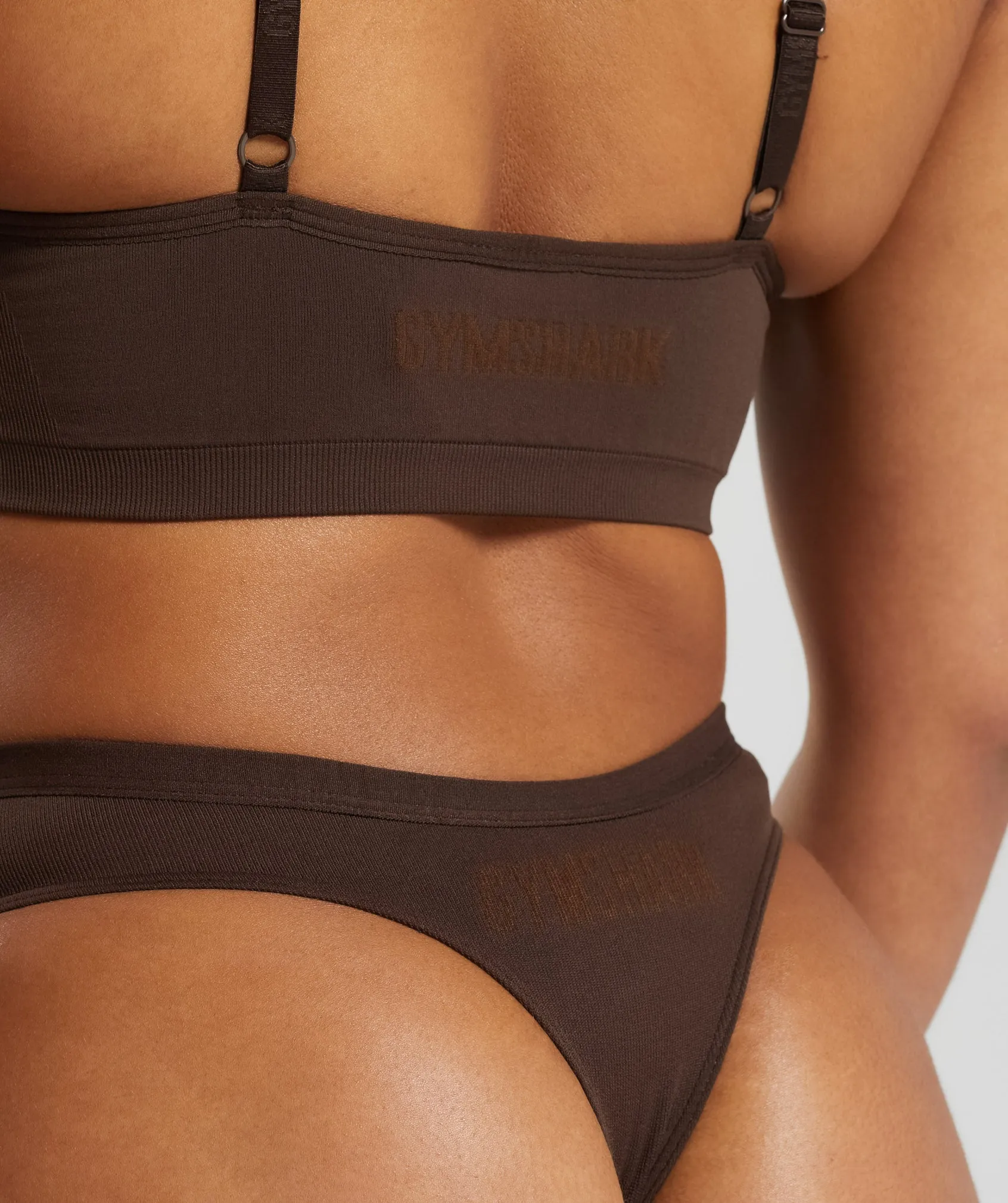 Gymshark Seamless Dipped Front Thong - Archive Brown sold by Gymshark product image thumbnail 5